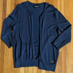 Ellen Tracy - Classic Cropped Sleeve Cardigan